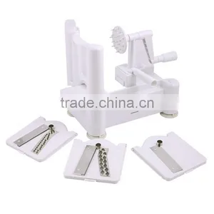 3 In 1 Fruit Peeler Spiral Vegetable Slicer Cutter Shred Kitchen Tools Easy To Clean Mandoline Chopper SpiralizerKnife KC1466 thumbnail-2