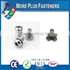 Taiwan Stainless Steel Copper Brass Aluminum Square Washer Hex Head Sem Screw thumbnail-2