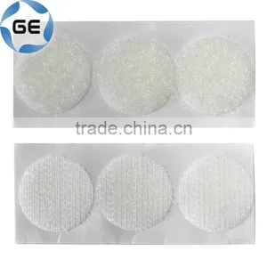 Quality Self-Adhesive Nylon Hook and Loop Dots With Silicone Paper Customized Round Sticky Hookloop Dot With Back Hot Melt Glue thumbnail-2