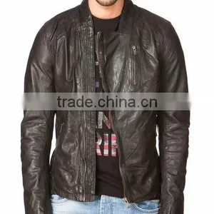 Bike Leather Jacket Hight Quality Sheep Skin Slim Fit thumbnail-1