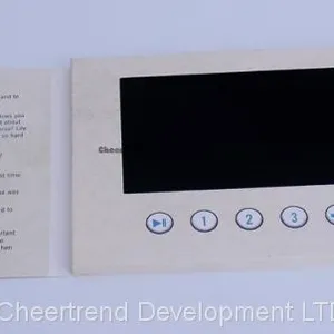 Promotional 7 Inch LCD Video Greeting Book, Lcd Video Brochure Card for Advertising thumbnail-3