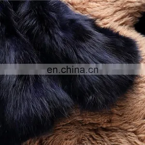 Navy Color Genuine Fur Outer Garment Winter Raccoon Fur Outer Wear thumbnail-4
