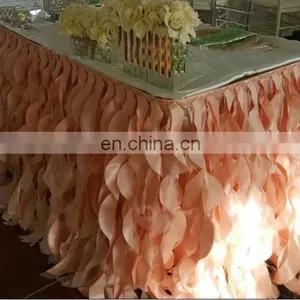 Beautiful Wedding Ruffled Table Skirt thumbnail-1