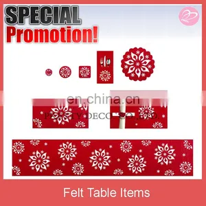 Felt Runner ,mat and Coaster Table Sets for Christmas thumbnail-1