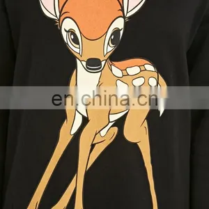 2015 Cheap Black Oversized Bambi Ladies Sweatshirt thumbnail-5
