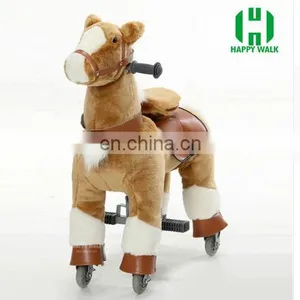 2017 Hot Sale Mechanical Horse for Sale, Plush Horse Ride-on for Kids, Walking Pony Toy thumbnail-3