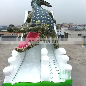 Jurassic Park Strong PVC Inflatable Dinosaur Long Water Slide Giant Inflatable Kids Slide Track thumbnail-6