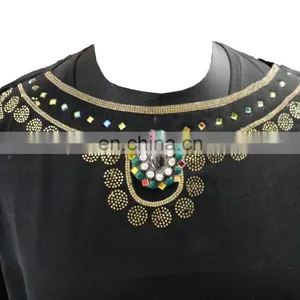 Saudi Arabia 2017 Abaya With Shoulder Veil / Black Color Diamond Stone Work Burkha 2017 / Latest Designer Burkha (dubai Abaya) thumbnail-3