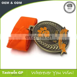 New Design Custom Metal Craft , Sports Metal Medal , Custom Cycling Tour Medal Ribbons thumbnail-2