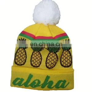Hot Sale 100% Acrylic Custom Knitted Cuff Beanies With 3D Logo Embroidery thumbnail-1