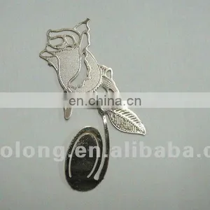 New Products Engravable Custom Logo Zinc Alloy Metal Bookmark/book Marks for Souvenir thumbnail-1