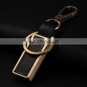 Fashion Led Light Compass Designer Leather Keychains thumbnail-2