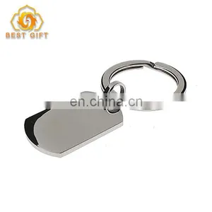 Custom Shape Stainless Steel Dog Tag Key Chain thumbnail-1