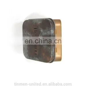 Vintage Mini Square Card Tin Box,tin Packaging for Card thumbnail-3