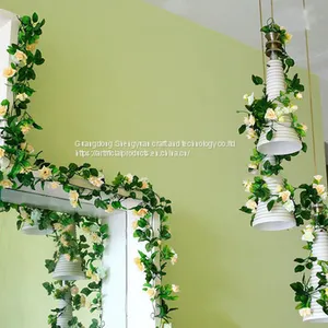 Decorated Fake Flower Vine Ivy Rattan for Interior Decoration thumbnail-1