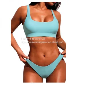 Women High Leg Cut Swimwear Sexy Bikini thumbnail-1