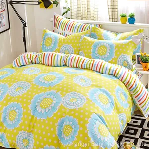 100% Polyester Printed Brushed Bed Sheets Mattress Fabric for Bedding/home Textile From China thumbnail-4