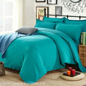Two-tone Cotton and Polyester Bedding Set 4pcs thumbnail-4