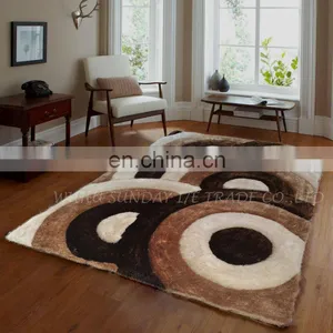 High Quality Fashionable Polyester 3D Shaggy Rug New Design thumbnail-4