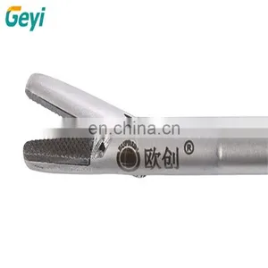 Autoclavable O Shaped Left Handed Needle Holder Forceps Endoscopic Instruments for Pets thumbnail-4