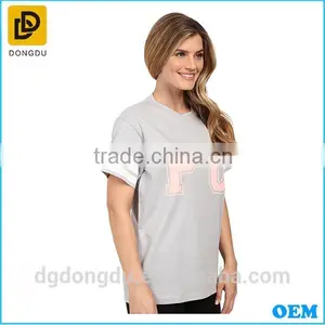 Latest 2016 Custom Cheap Hight Qualtiy Print T-Shirt for Lady thumbnail-3