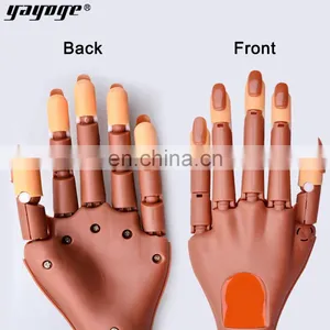 Professional Nail Practice Hand 100pcs Nail Tips Tools Art Hands Tool Adjustable Nail Art Model Hands DIY thumbnail-2