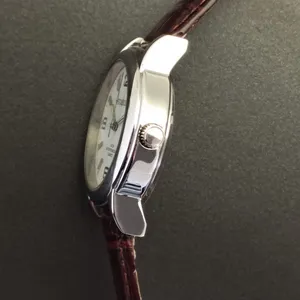 Stainless Steel Gents Watches Man Genuine Leather Fashion Quartz Watch thumbnail-2