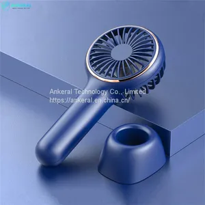 Double Use Portable Hand-held Mini Fan 3 Level Speed Rechargeable Mini Desk Fans thumbnail-3