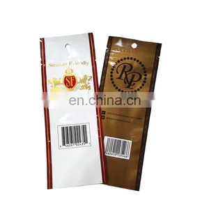 Wholesale Custom Print Foil Laminated Mylar Heat Seal Resealable Plastic Tobacco Pouches Packing Bags thumbnail-5