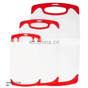 Best Quality Plastic Cutting Board Set 3-Piece All-Purpose Non-Slip Plastic Cutting Board Set Dishwasher Safe Chopping Bords thumbnail-3
