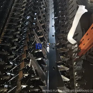 Black Color Anti Climb Wall Spikes for Campus Perimeter Security Fence thumbnail-3