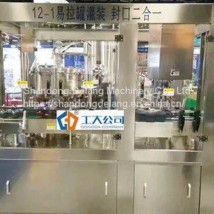 700 Bottles/h Three-in-one Gas Beverage Bottle Filling Machine thumbnail-3
