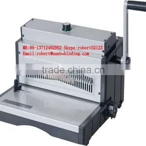 NanBoMT8707 Office Usage Cheap Wire Binding Machine, Twin Wire Closing Machine thumbnail-1