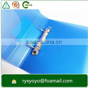 Eco-friendly Hard Cover pp Plastic a4 Size 2d Ring Clip Clear File Folder thumbnail-4