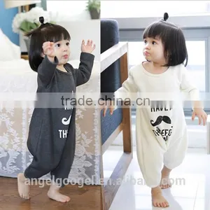 Lovely Style Plain Baby Clothes Romper Bidysuit With Mustache AG-LA0026 thumbnail-6