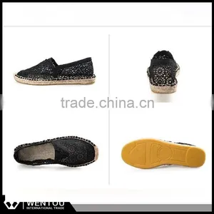 Jet Set Casual Slip On Canvas Lace Espadrille thumbnail-4