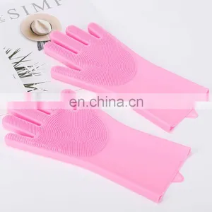 Hot Selling Dog Pet Grooming Bath Gloves Shower Massage Brush Pet Gloves thumbnail-1