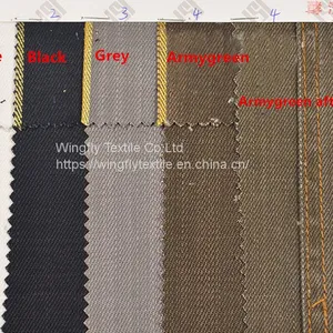 12.5oz Grey Selvedge Jeans Cloth Premium Denim Fabric Manufacturers W81424 thumbnail-2