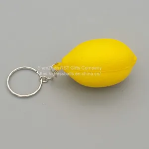 Pu Foam Lemon Anti Stress Ball Keychain – Stress Relief for Sports Fans thumbnail-1
