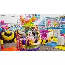 Zhongshan Tai Le Play Guangdong FRP Children's Machinery Class Small and Medium-sized Indoor and Outdoor Waterproof Hydraulic Pneumatic Lifting Rotating Small Aircraft Rotating Small Bee thumbnail-4