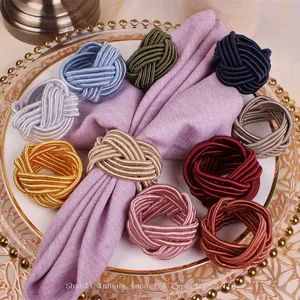 New Style Multi Colored Napkin Ring Holder For Wedding And Home Table Decoration thumbnail-1