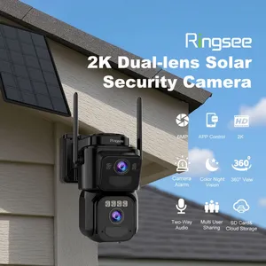 Outdoor Solar Network Camera WiFi 2MP 3MP 4 MP 6MP Ptz 4g Sim Card 360 IP Wireless Security Camera AI Camera thumbnail-5