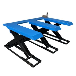 Industrial E U Type Electric Hydraulic Scissor Lift Table Stand Platform thumbnail-1