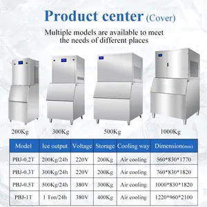 Industrial Flake Ice Machine 500KG/24h Stainless Steel for Fisher & Food Processing thumbnail-3