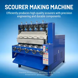 Automatic 5 Wires 5 Balls Scourer Making Machine Metal Wire Scrubber Making Machine thumbnail-2