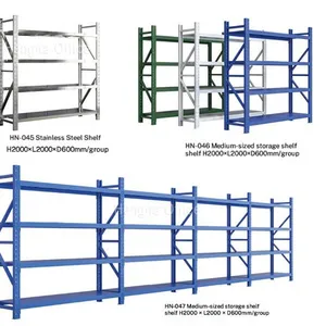 Professional Long Span Racking for European Distribution Hub, Metal Shelving Unit With Anti-corrosion Powder Coated & Flexible Layer Height, Custom thumbnail-1