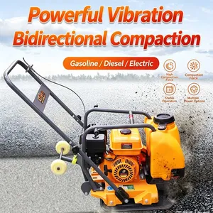 Mo-Qdmech Plate Compactor Machine Mo802 Vibratory Gasoline Compactor 2800-5500VPM for Soil Sand Gravel Asphalt thumbnail-1