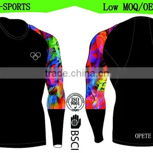Skin Tight Compression Shirts Base Layer Top Long Sleeve Training Wear thumbnail-1