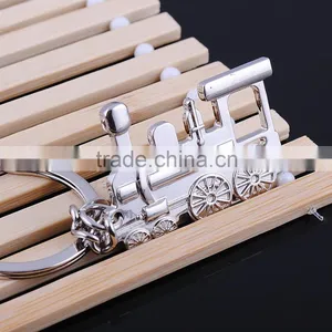 Factory Wholesale Custom Logo Germany Train Key Pendant Metal Zinc Alloy Key Chains thumbnail-2