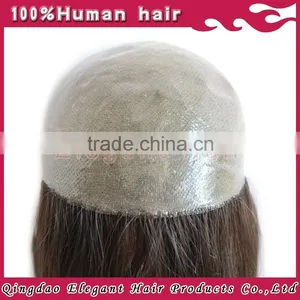 2015 Qingdao Elegant Hair High Quality Thin Skin and Crown Lace Wig thumbnail-1